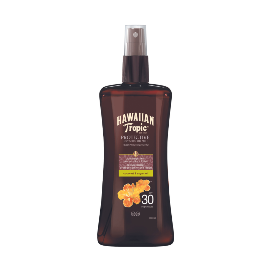 Hawaiian Tropic Glowing Protection 30SPF Dry Spray Oil Mist 200ml