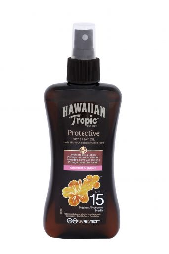 Hawaiian Tropic Protective Dry Spray Oil 15SPF (coconut&guava)  200ml
