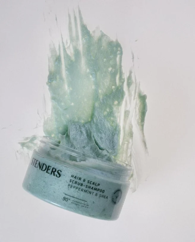 Stenders Hair&Scalp Scrub-Shampoo Peppermint & Shea Шампунь-Скраб для волос Мята и Масло Ши 300г