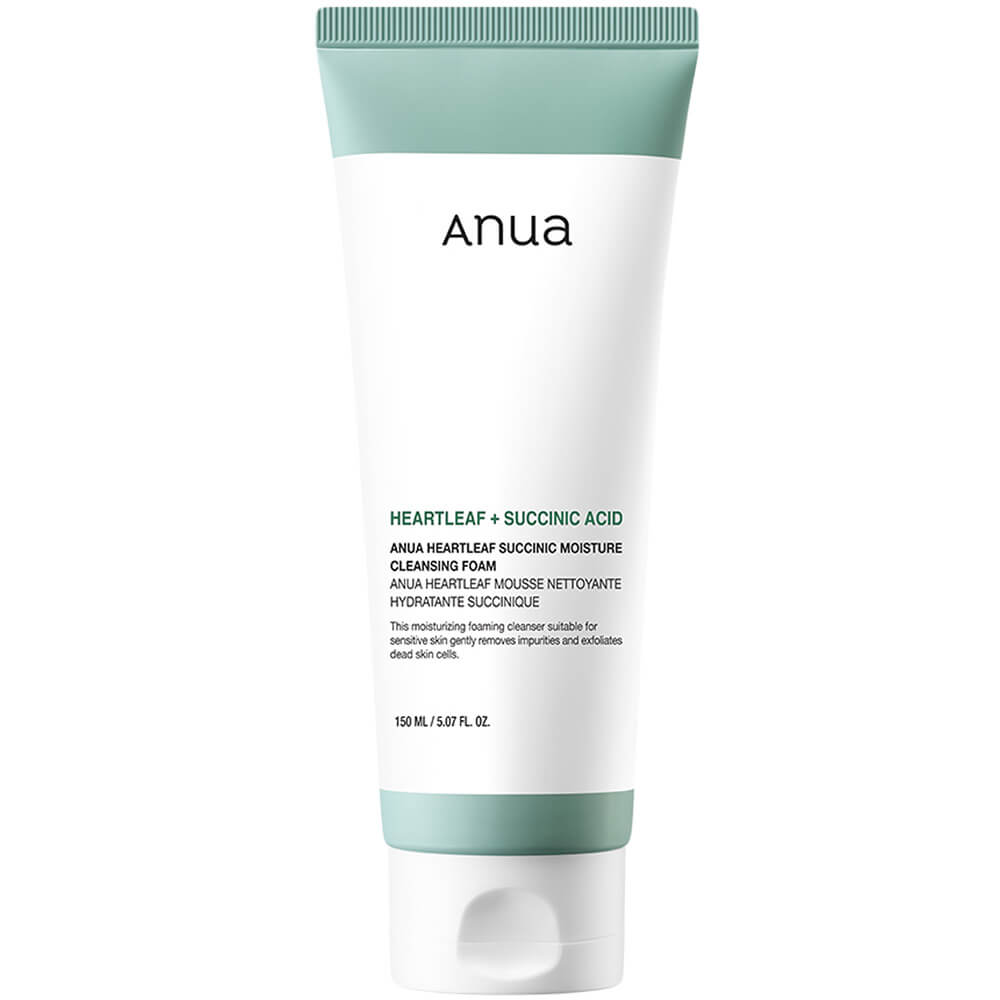 Anua heartleaf succinic moisture cleansing foam