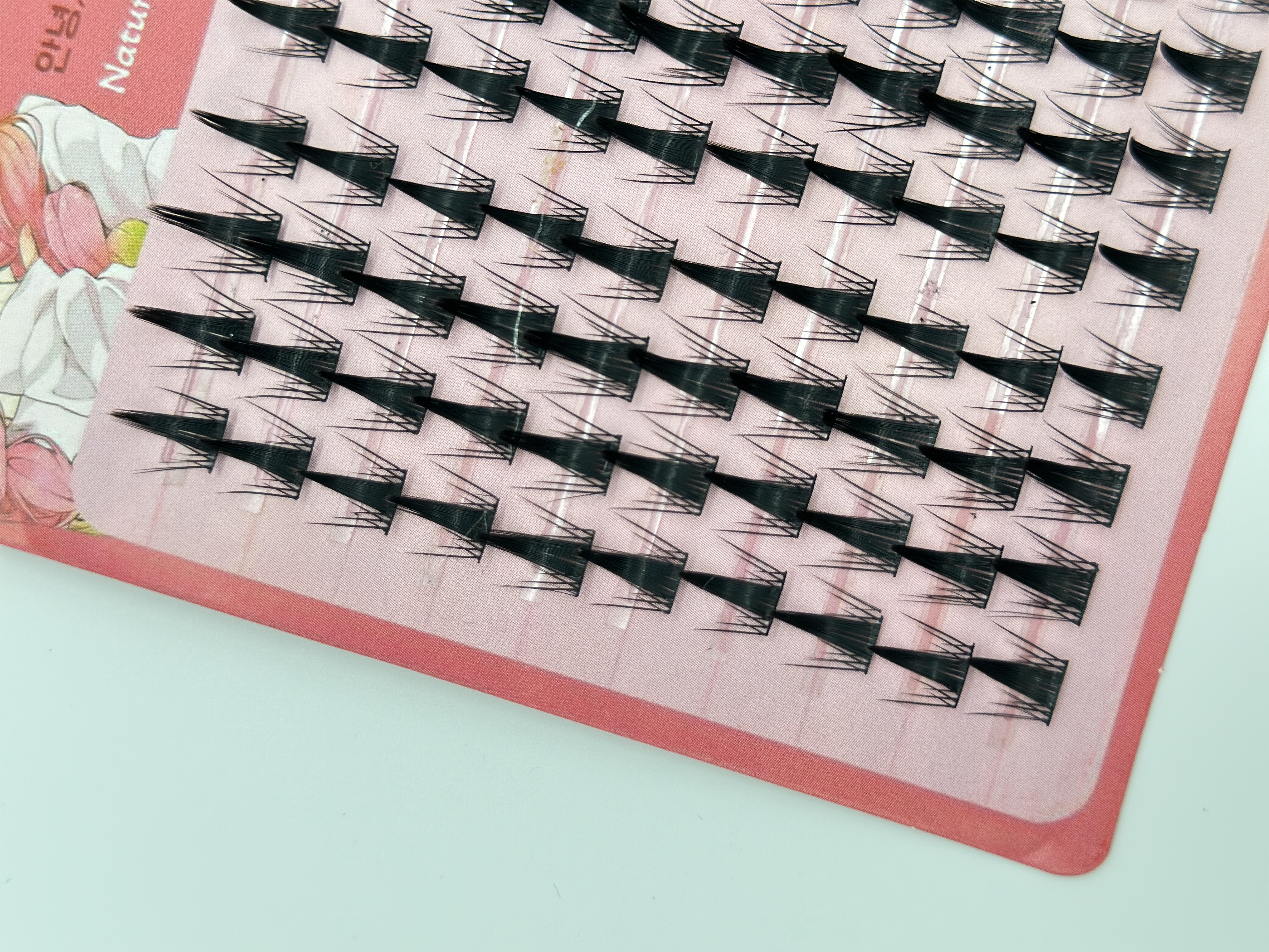 Hey Beauty набор ресниц Asian Style темно-розовые