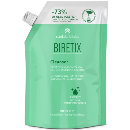 Cantabria labs Рефилл Гель очищающий при акне Biretix Cleanser 400ml