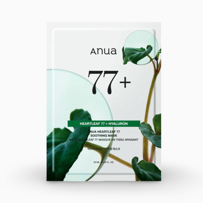 ANUA heartleaf 77+hyaluron soothing mask