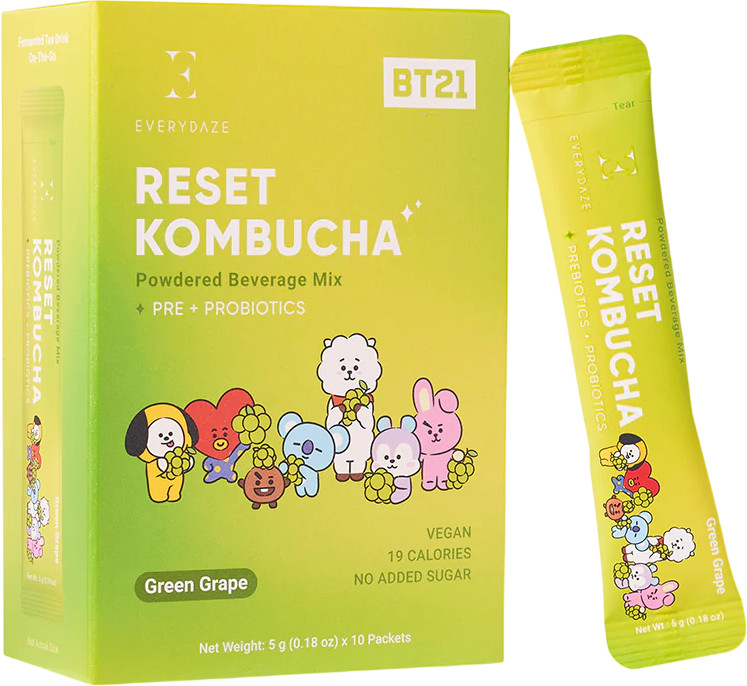 Everydaze Reset kombucha Green Grape 1 ШТ