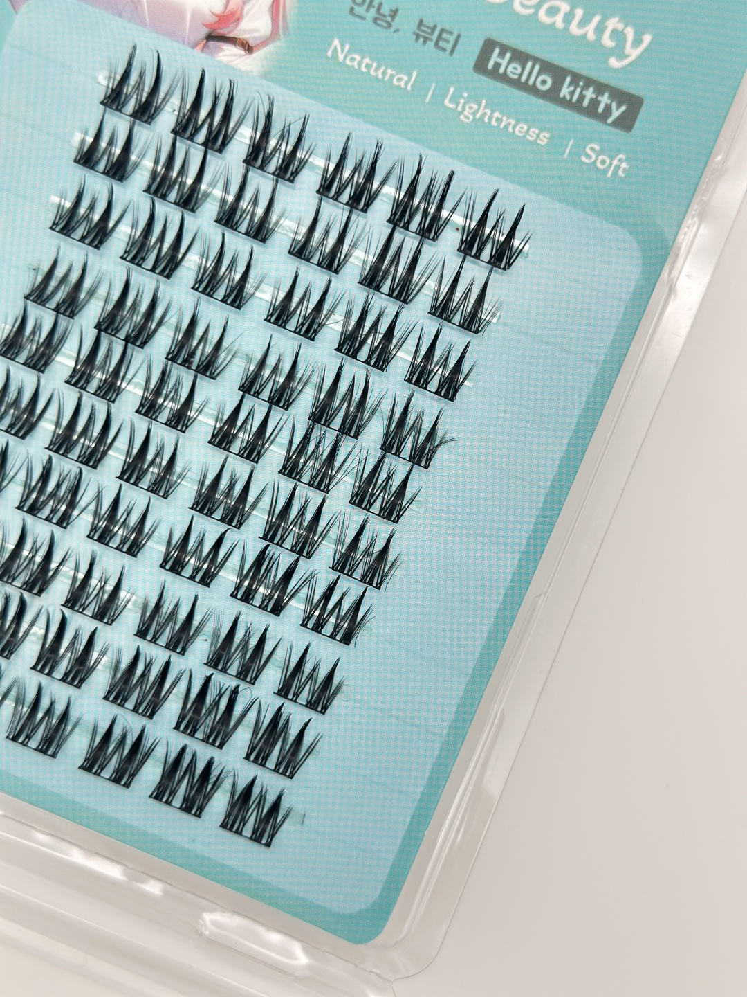 Hey Beauty набор ресниц Hello Kitty голубые