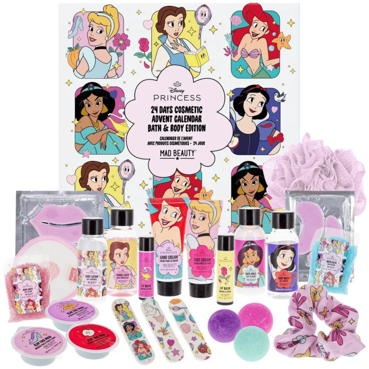 MAD BEAUTY Disney Princess 24 days cosmetic advent calendar bath&body edition