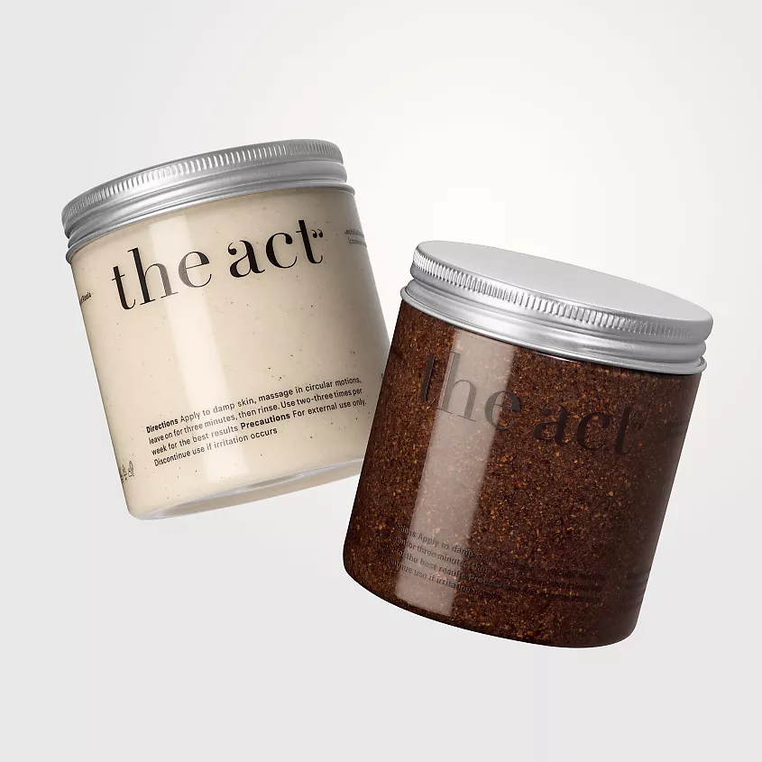 The Act body scrub duo набор скрабов 1 кокос/шоколад
