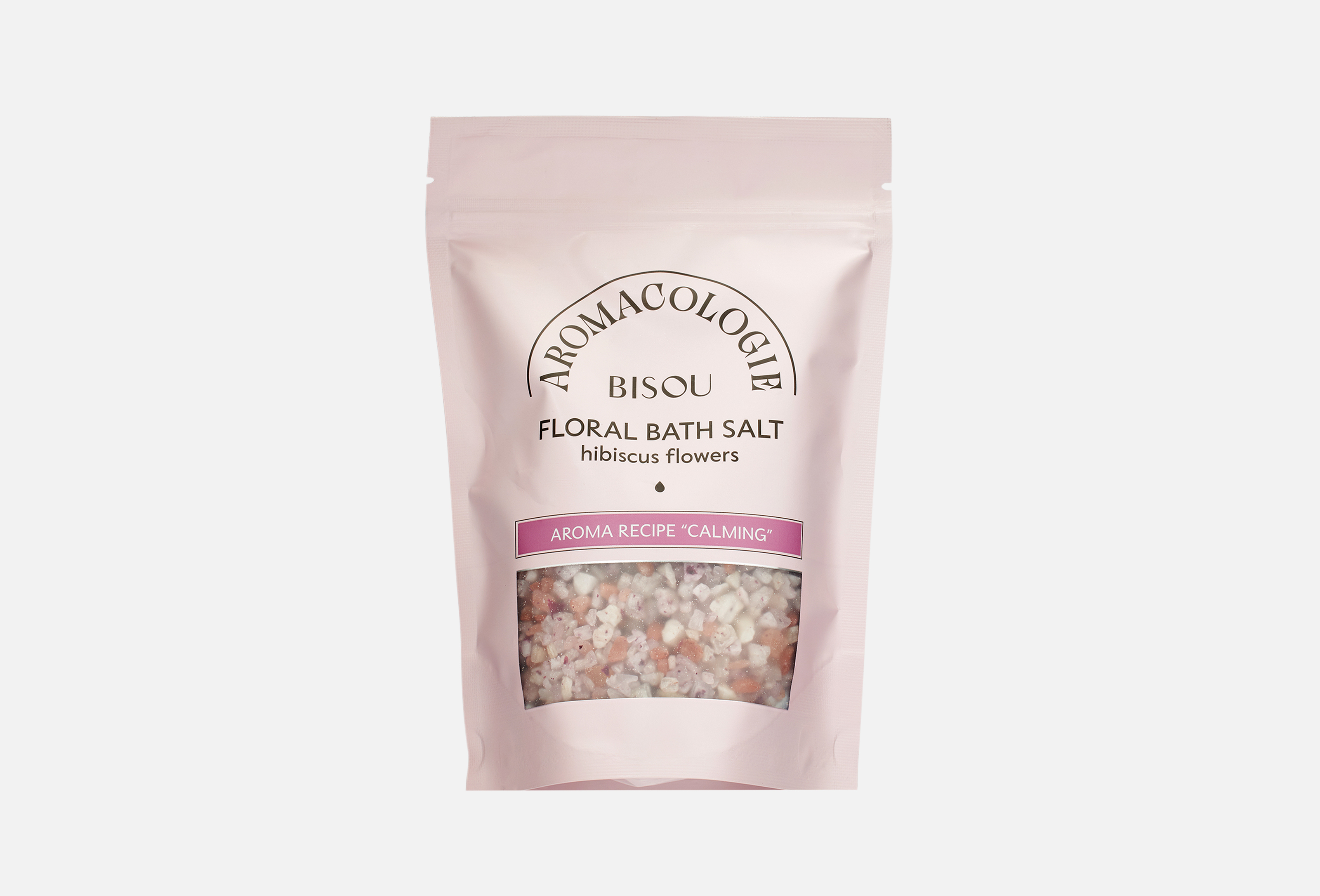 BISOU Aromacologie Соль Успокаивающая с цветами гибискуса 330 гр