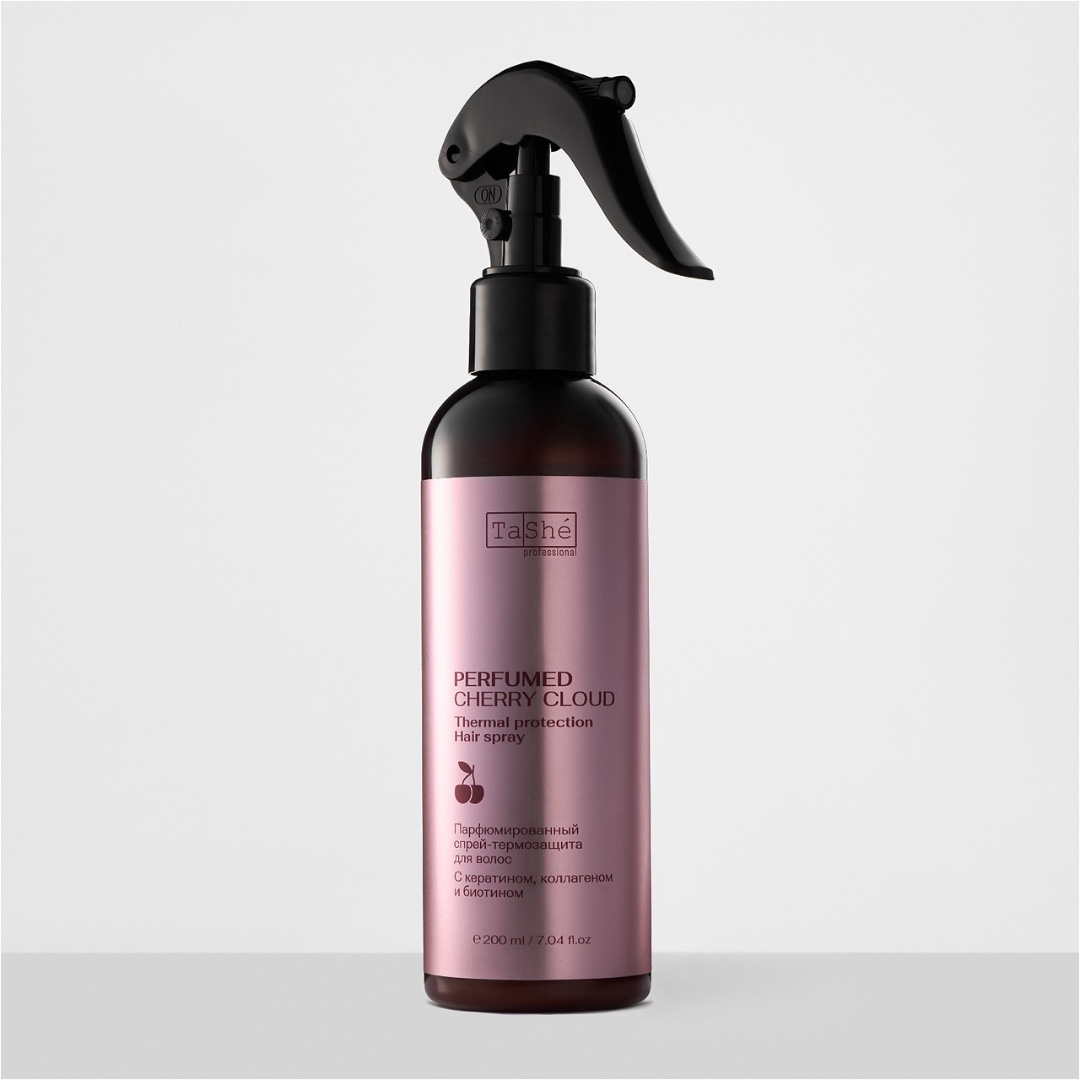 TaShe Perfumed cherry Cloud Thermal Hair SprayПарфюмированный Спрей-термозащита для волос 200мл