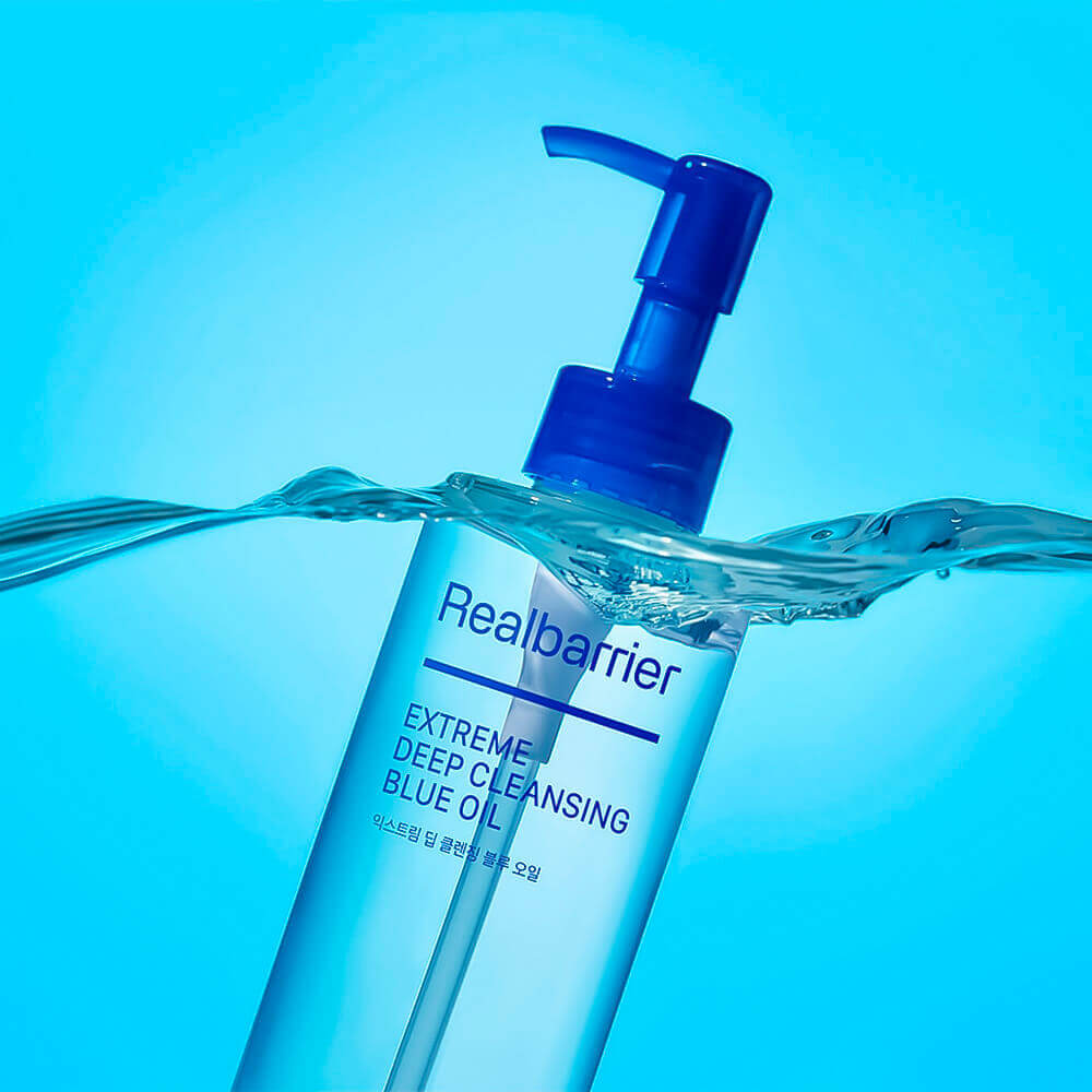 Real Barrier extreme deep cleansing blue oil 200 ml Мало гидрофильное