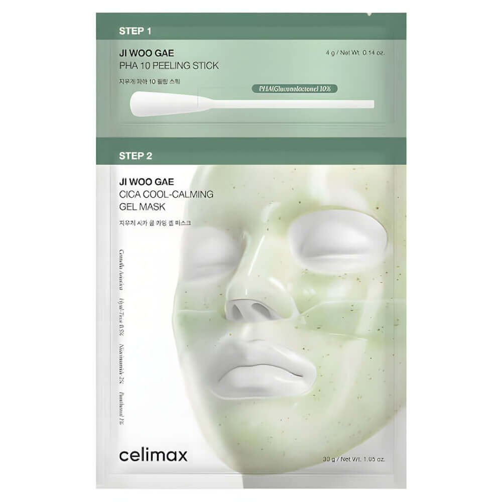 Celimax Ji Woo Gea PHA PEEL 2 step gel mask 1 шт