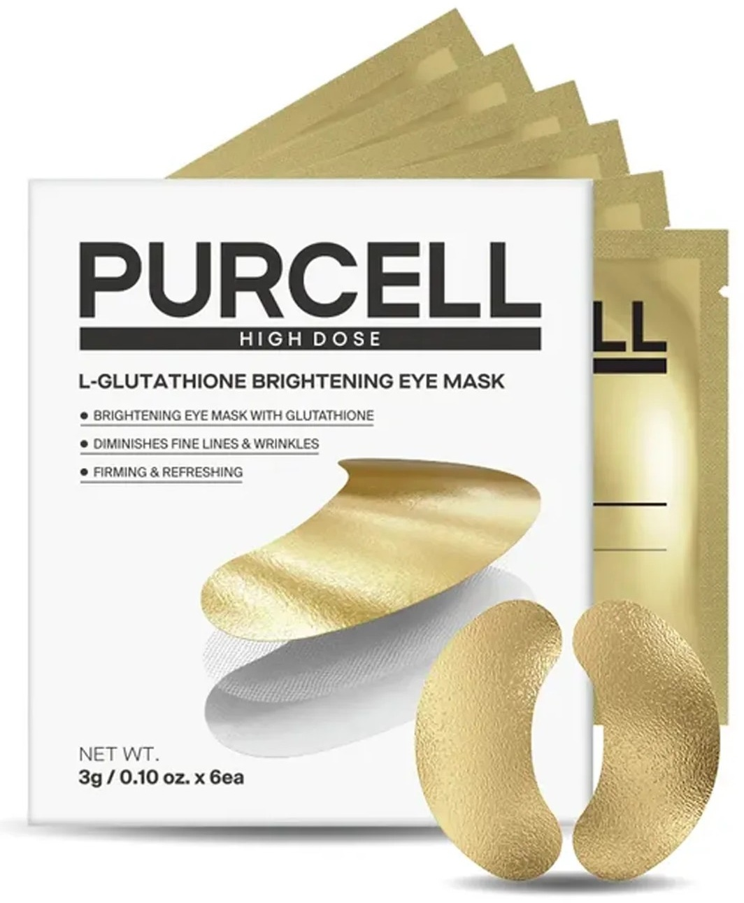 Патчи под глаза Purcell l-glutathione brightening eye mask