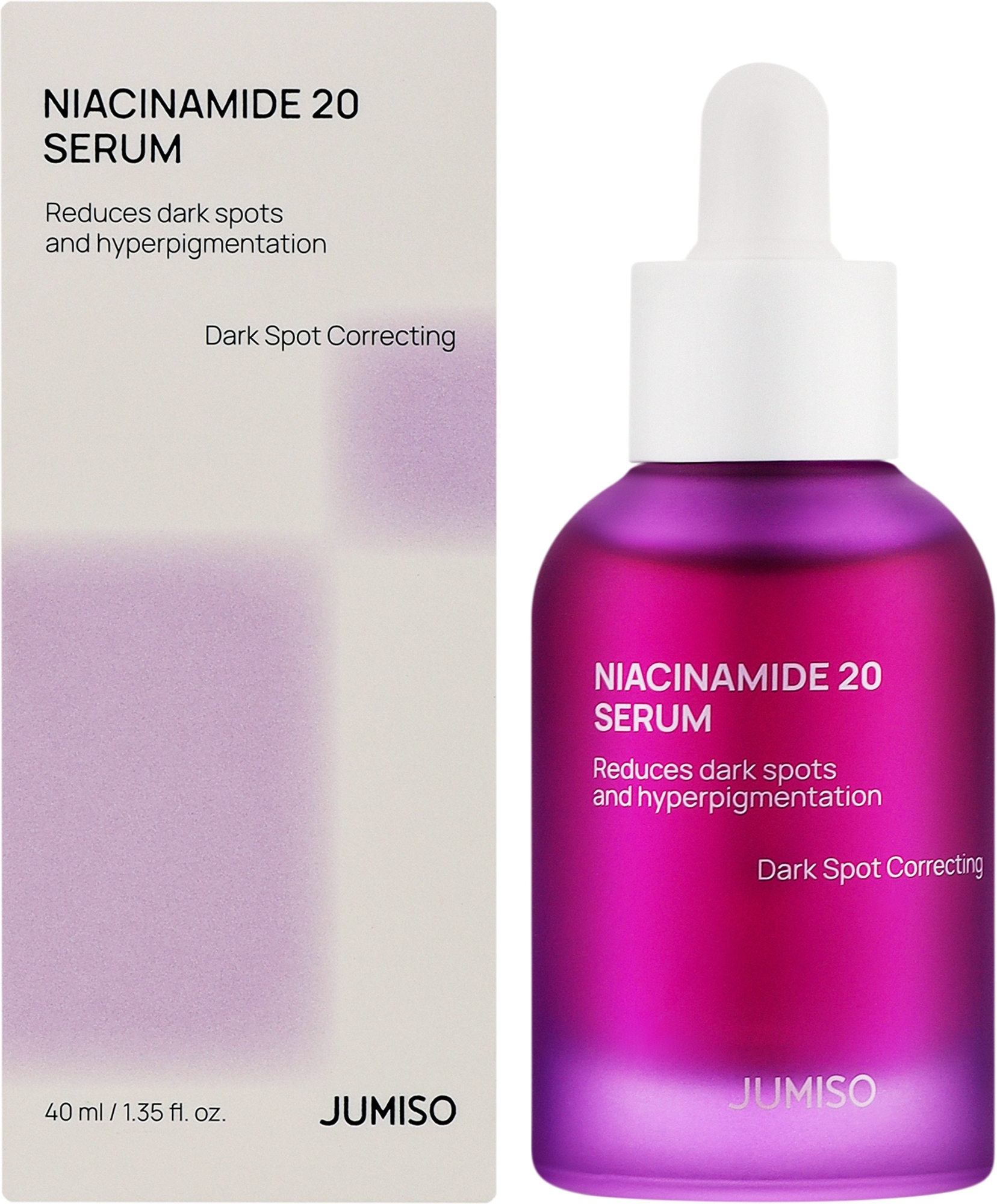 Осветляющая сыворотка для лица с 20% ниацинамидом  Jumiso niacinamide 20 serum 40ml