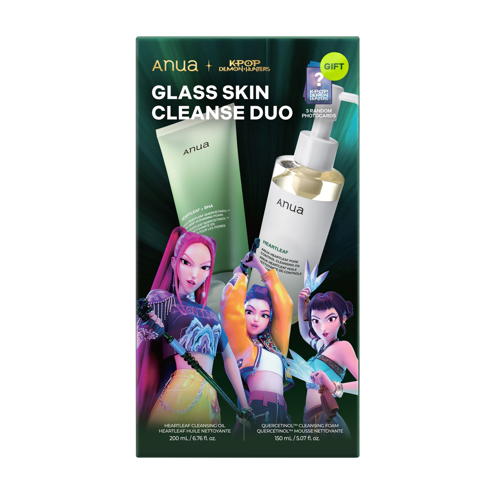 ANUA Glass skin cleanse duo kpop пенка и масло